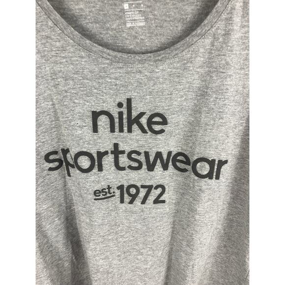 Nike The Nike Tee Nike Sportswear Est 1972 Graphic Tshirt Grey Size Medium - Picture 2 of 4